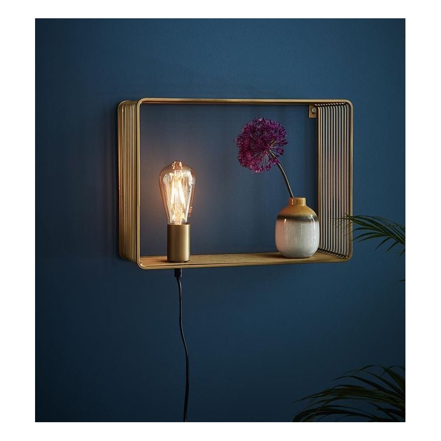 Markslöjd 107815 - Sienas lampa SHELF 1xE27/60W/230V