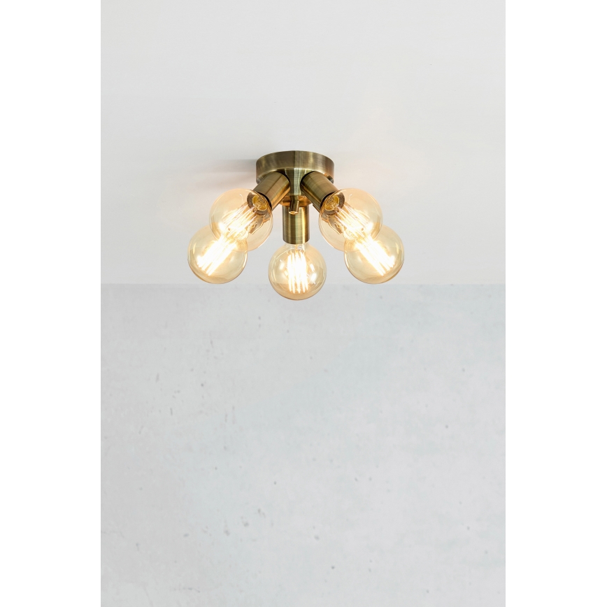 Markslöjd 108553 - Griestu lampa MAZZO 5xE27/40W/230V misiņš