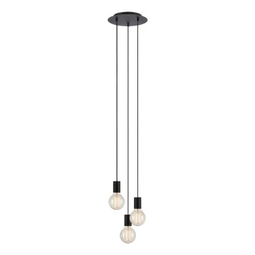 Markslöjd 108733 - Lustra ar auklu CIELO 3xE27/40W/230V melna