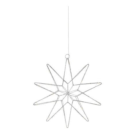 Markslöjd 705750 - LED Ziemassvētku rotājums GLEAM LED/0,6W/3xAA sudraba