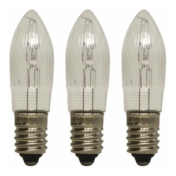 Markslöjd 8264 - KOMPLEKTS 3x Ziemassvētku spuldze TOPPLAMPA E10/3W/55V