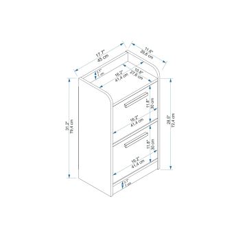 Nakts skapītis LUSES 79,4x45 cm atlantijas priede/bēša