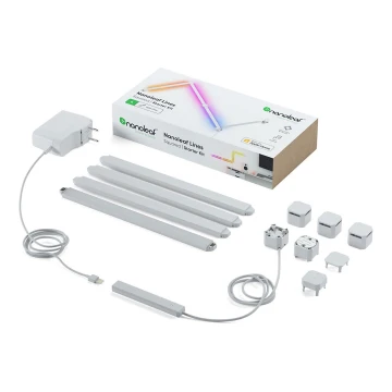 Nanoleaf - KOMPLEKTS 4x LED RGBW Aptumšojama sliede LINES LED/2W/230V 1200-6000K Wi-Fi