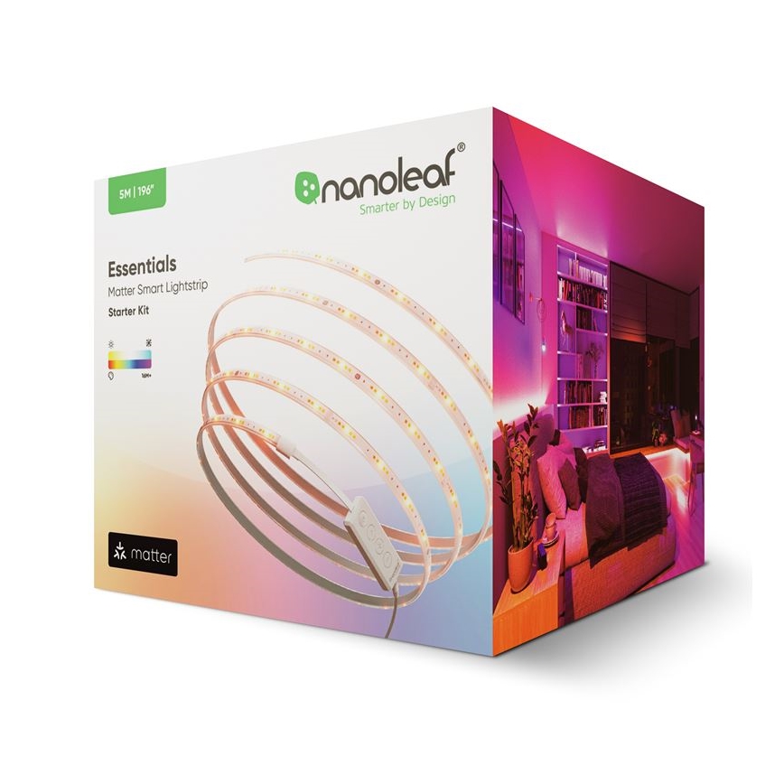 Nanoleaf - LED RGBW Aptumšojama josla ESSENTIALS 2700-6500K Wi-Fi 5m