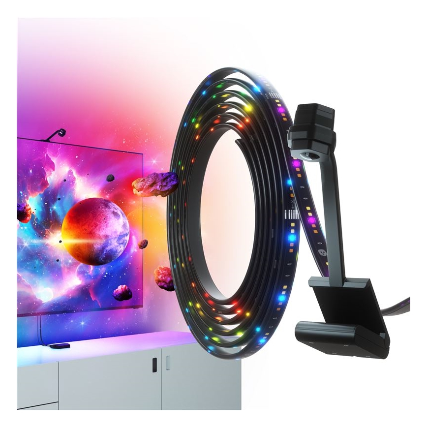 Nanoleaf - 4D ekrāna spoguļattēla iestatīšana + Lightstrips basic komplekts 4m 65''