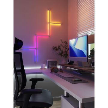 Nanoleaf - Paplašinājuma KOMPLEKTS 3x LED RGBW Aptumšojama sliede LINES LED/2W/230V 1200-6000K Wi-Fi