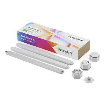 Nanoleaf - Pagarinātāja komplekts 3x LED RGBW Aptumšojama sliede LINES LED/2W/230V 1200-6000K Wi-Fi