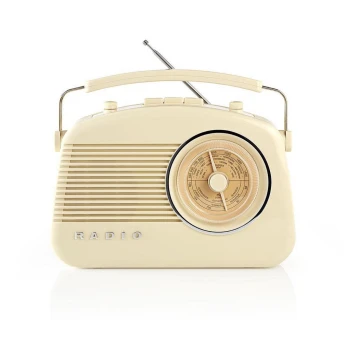 Nedis RDFM5000BG − FM Radio 4,5W/230V bēšs