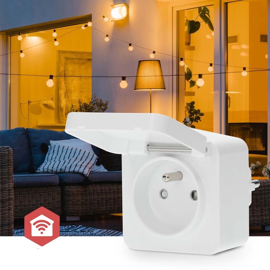 Viedā kontaktligzda Smartlife 3680W/230V/ Type E/16A Wi-Fi Tuya IP44