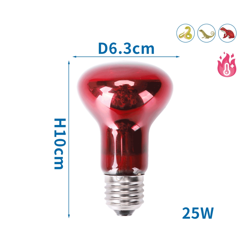 Nobleza - Infrasarkanā spuldze terārijiem E27/25W230V IP54