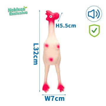 Nobleza - Pīkstoša suņu rotaļlieta vista