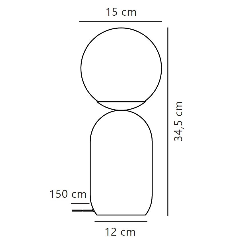 Nordlux - Galda lampa NOTTI 1xE14/25W/230V brūna