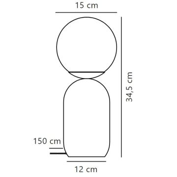 Nordlux - Galda lampa NOTTI 1xE14/25W/230V zaļa