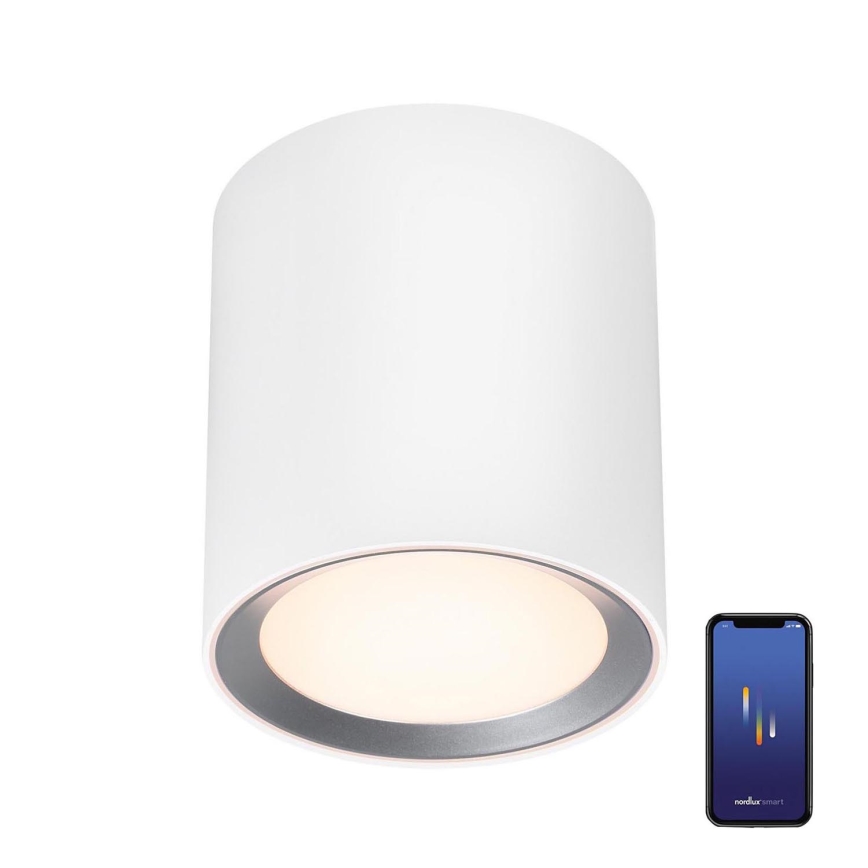 Nordlux - LED Aptumšojama vannas istaba Starmetis LANDON SMART LED/8W/230V 2700-6500K IP44 balta