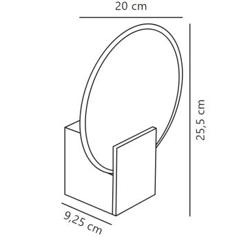 Nordlux - LED Aptumšojama vannas istabas sienas lampa HESTER LED/9,5W/230V IP44 balta