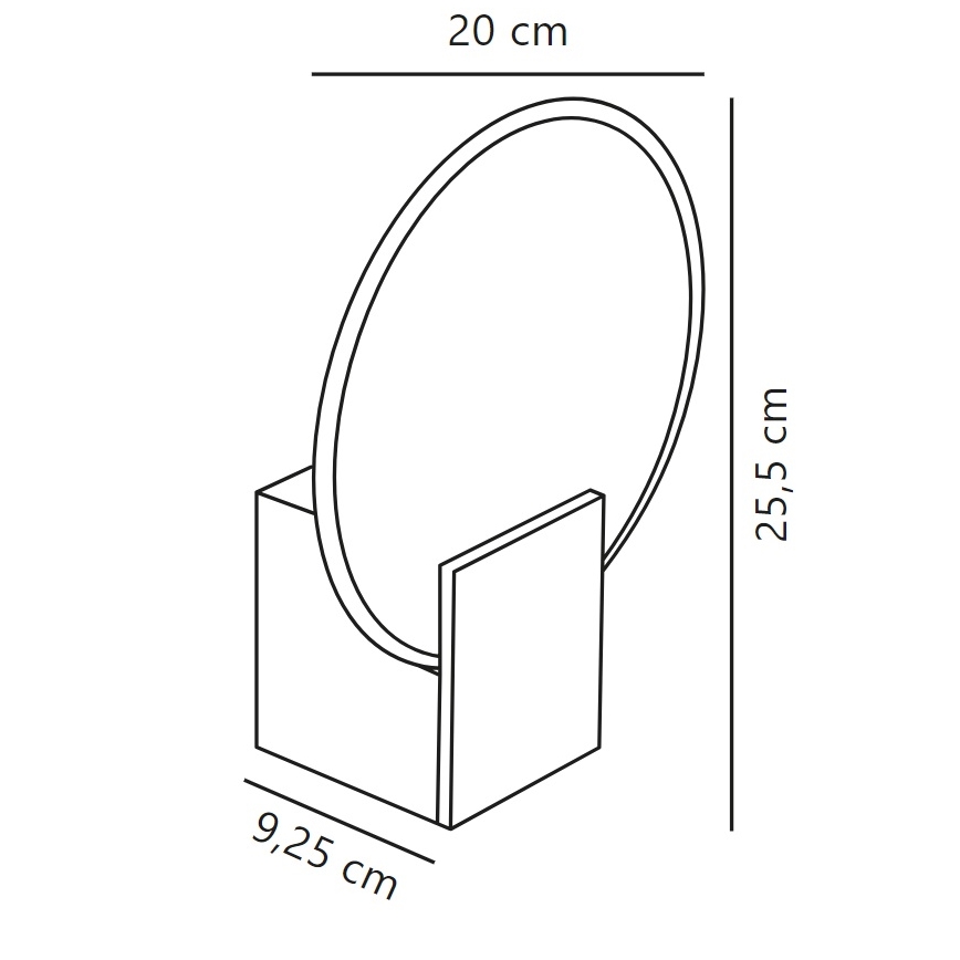 Nordlux - LED Aptumšojama vannas istabas sienas lampa HESTER LED/9,5W/230V IP44 balta