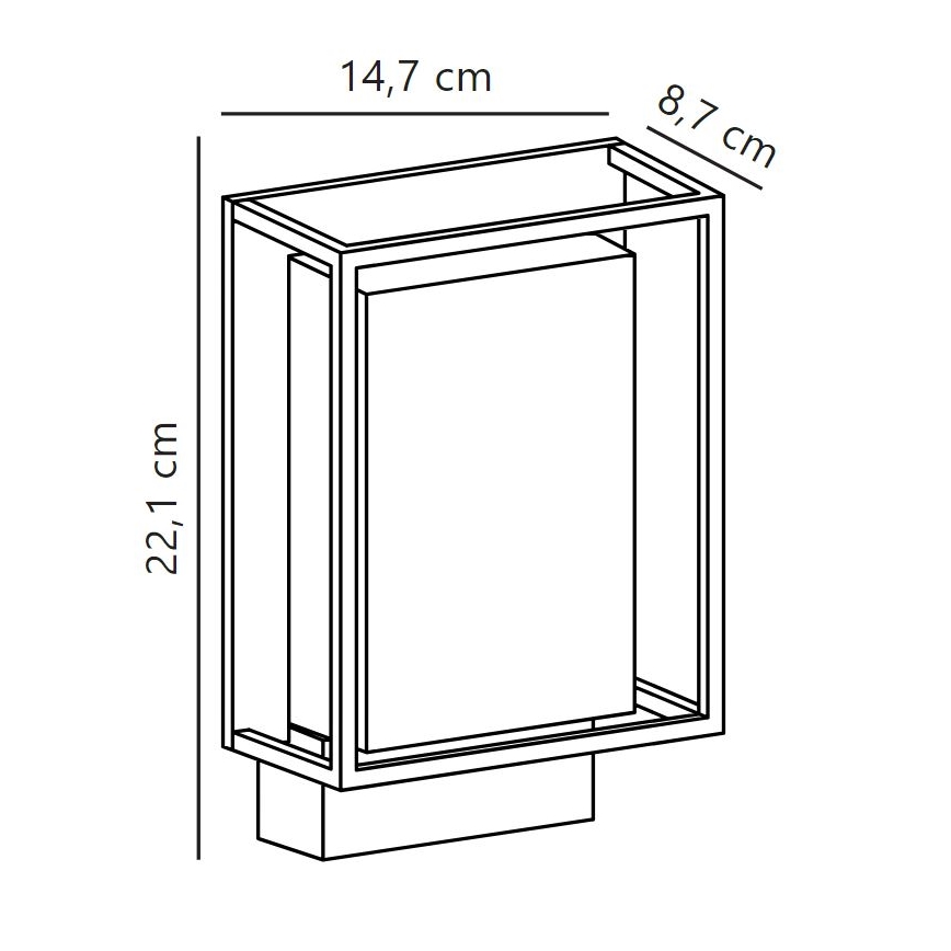 Nordlux - LED Āra sienas lampa NESTOR LED/8W/230V IP44