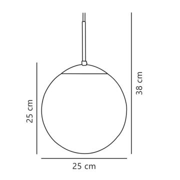 Nordlux - Lustra ar auklu CAFE 1xE27/25W/230V d. 25 cm