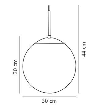 Nordlux - Lustra ar auklu CAFE 1xE27/25W/230V d. 30 cm