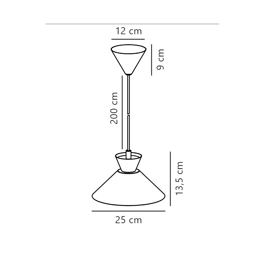 Nordlux - Lustra ar auklu DIAL 1xE27/40W/230V d. 25 cm balta