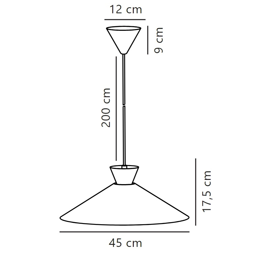 Nordlux - Lustra ar auklu DIAL 1xE27/40W/230V d. 45 cm balta