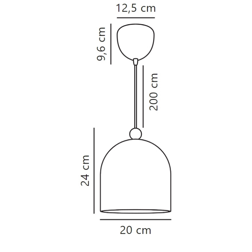 Nordlux - Lustra ar auklu GASTON 1xE27/40W/230V zila/balta