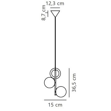 Nordlux - Lustra ar auklu LILLY 3xE14/40W/230V zelta