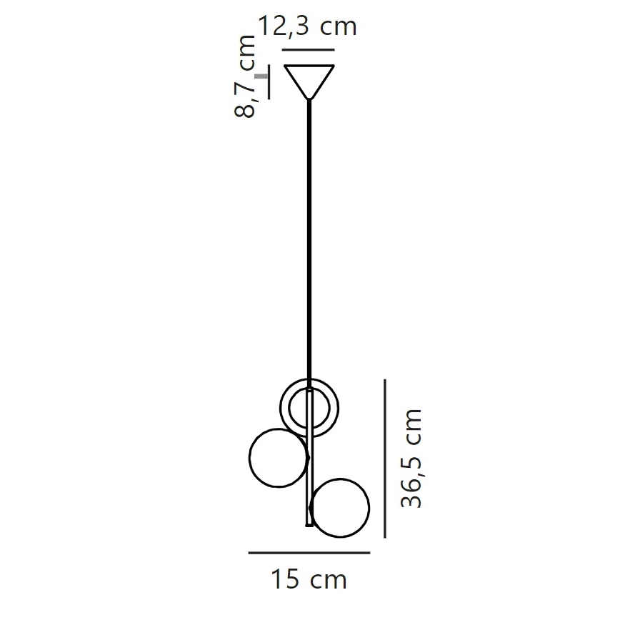 Nordlux - Lustra ar auklu LILLY 3xE14/40W/230V zelta