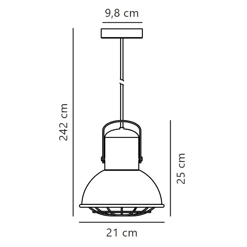 Nordlux - Lustra ar auklu PORTER 1xE27/60W/230V