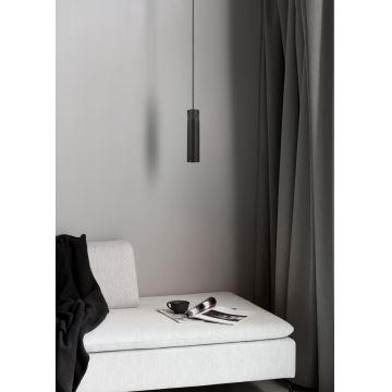 Nordlux - Lustra ar auklu TILO 1xGU10/15W/230V melna