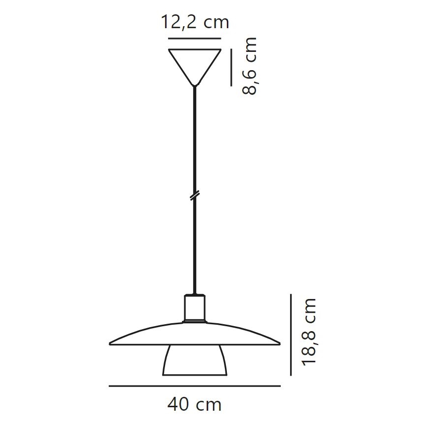 Nordlux - Lustra ar auklu VERONA 1xE27/40W/230V