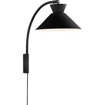 Nordlux - Sienas lampa DIAL 1xE27/40W/230V melna