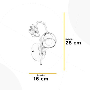 ONLI - Bērnu sienas lampa BUTTERFLY 1xE14/6W/230V