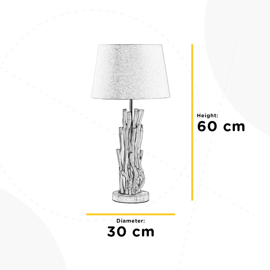 ONLI - Galda lampa AGAR 1xE27/22W/230V 60 cm