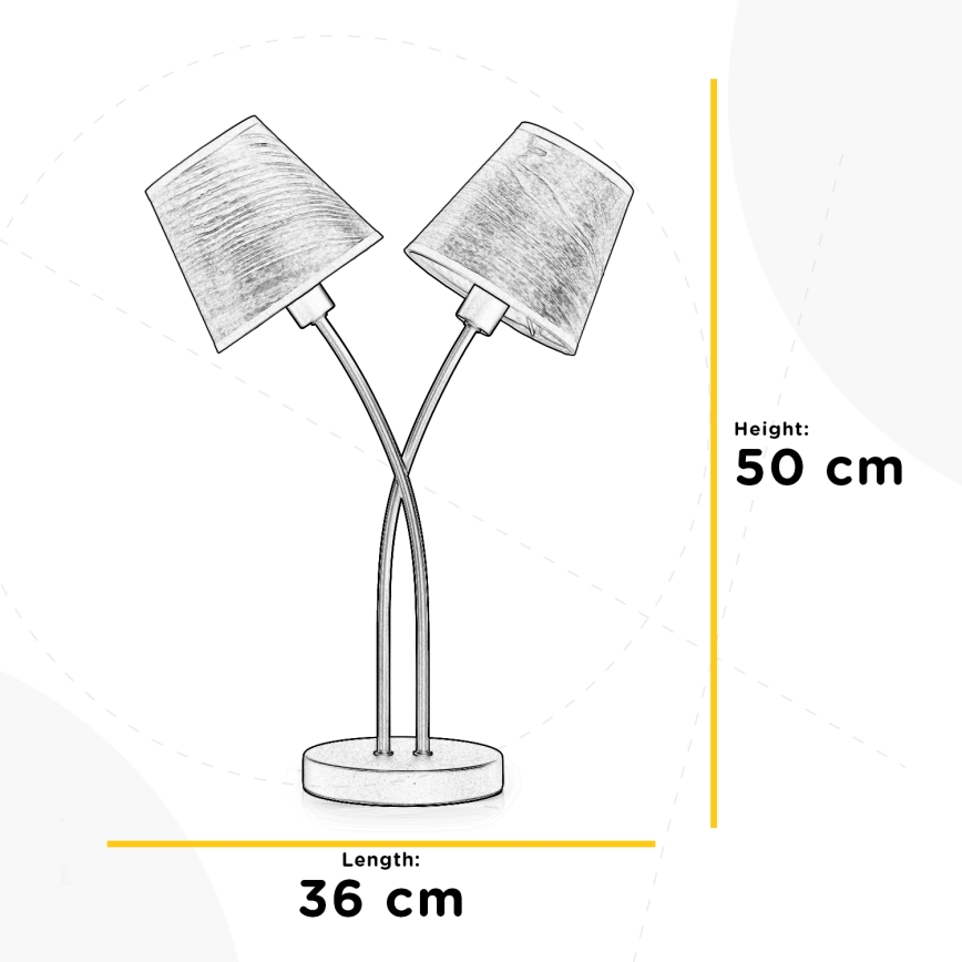 ONLI - Galda lampa ASIA 2xE14/6W/230V 50 cm