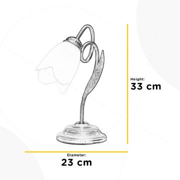 ONLI - Galda lampa DOPPIO GIRO 1xE14/6W/230V zelta
