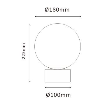 ONLI - Galda lampa JANET 1xE14/6W/230V d. 20 cm