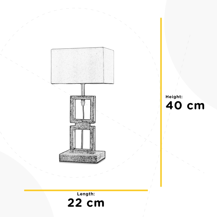 ONLI - Galda lampa KISAR 1xE27/22W/230V