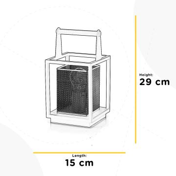 ONLI - Galda lampa MALIK 1xE27/22W/230V 29 cm zelta/melna