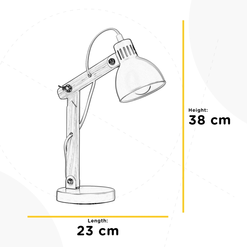 ONLI - Galda lampa NORA 1xE14/6W/230V pelēka