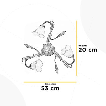 ONLI - Griestu lampa LUCREZIA 3xE14/6W/230V krēmkrāsa