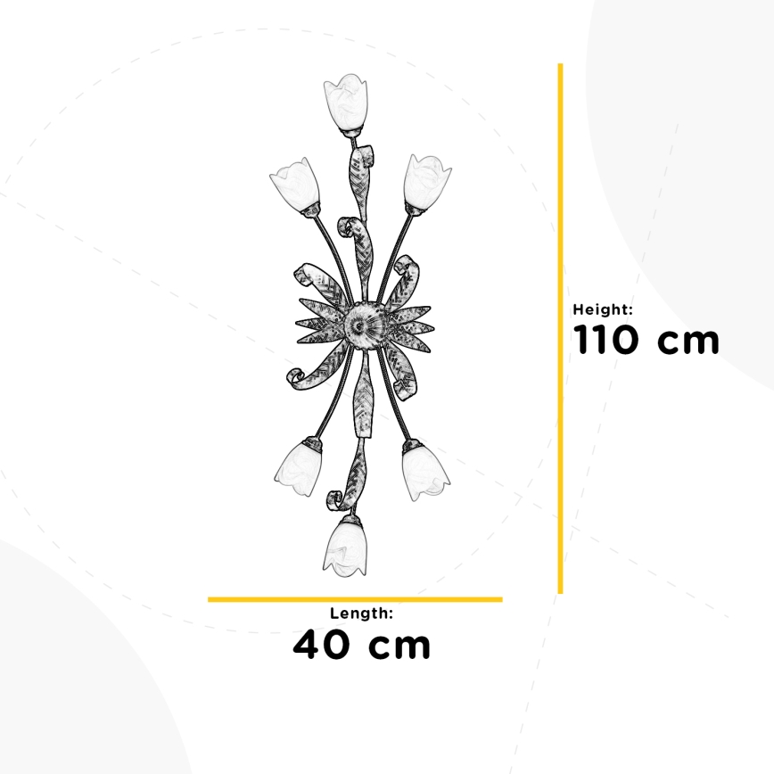 ONLI - Griestu lampa SONIA 6xE14/6W/230V