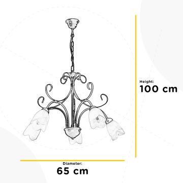 ONLI - Lustra ar ķēdi ODINO 5xE14/6W/230V