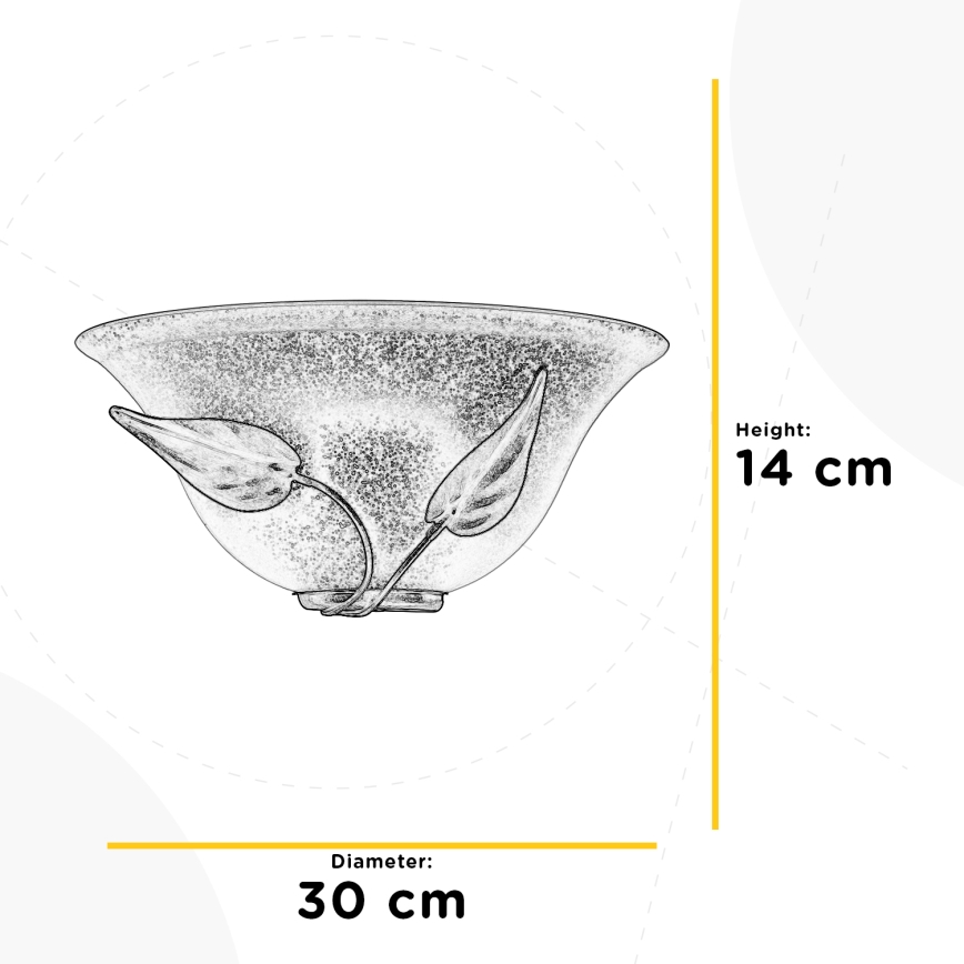 ONLI - Sienas lampa MIRA 1xE27/22W/230V