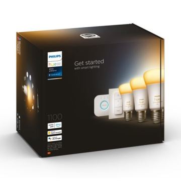 Pamata komplekts Philips Hue White Ambiance 3xE27/8W 2200-6500K + ierīce savienojumam un tālvadības pults