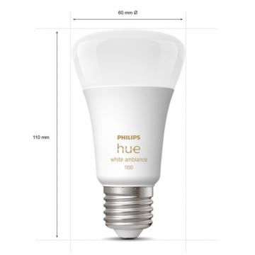 Pamata komplekts Philips Hue White Ambiance 3xE27/8W 2200-6500K + ierīce savienojumam un tālvadības pults