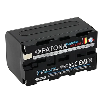 PATONA - Akumulators Sony NP-F750/F770/F950 7000mAh Li-Ion Platinum USB-C uzlāde