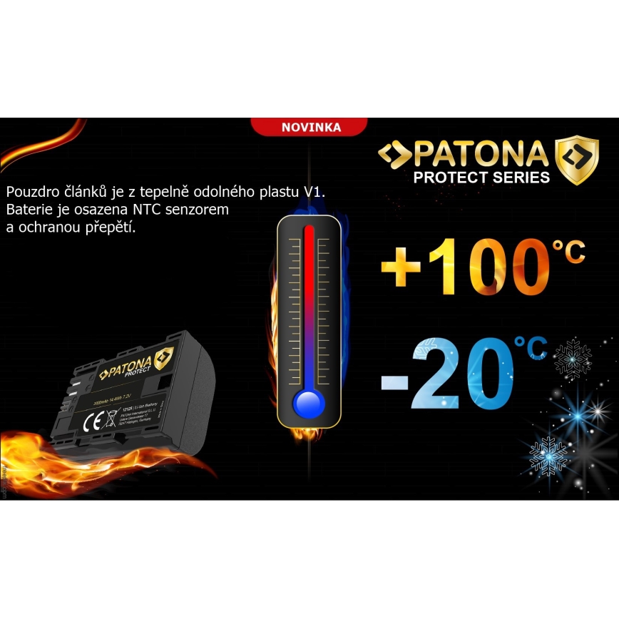 PATONA - Baterija Canon LP-E6NH 2400mAh Li-Ion Protect EOS R5/R6