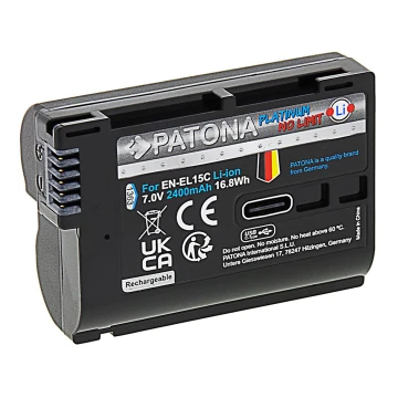 PATONA - Baterija Nikon EN-EL15C 2400mAh Li-Ion Platinum USB-C