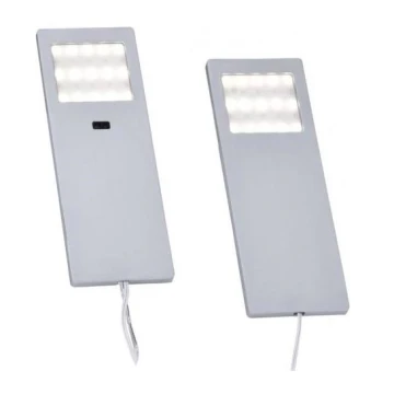 Paul Neuhaus 1121-95-2 - KOMPLEKTS 2xLED Mēbeļu apgaismojums ar sensoru HELENA LED/2W/230V